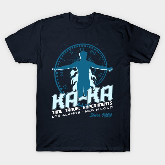 Ka Ka Time Travel Experiments T-Shirt by Meta Cortex